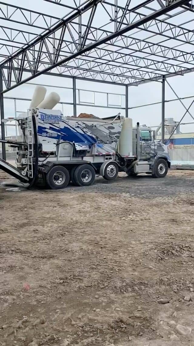 Denali Concrete on a 100 yard continuous pour job with their Holcombe Mixer in Spanish Fork, Utah.  Click on the link in our bio to learn more about how Holcombe Mixers can start saving your business time and money by producing your own concrete.