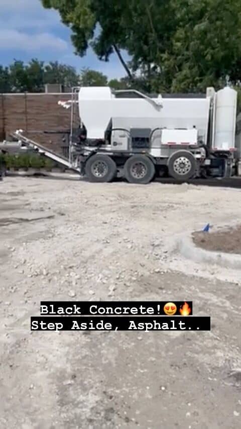 Tincher Concrete pouring black concrete for a Burger King in Fort Myers, FL. 🎥 credit: Louie Tincher.  Click on the link in our bio to learn more about how Holcombe Mixers can start saving your business time and money by producing your own concrete.
